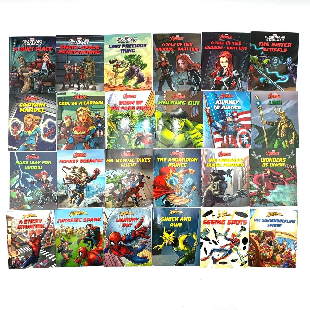 MARVEL Lot of 24 Mini Story Books‎ Book Collection Girls Boys Autumn Publishing